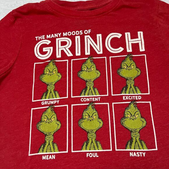 The Grinch Mood Faces Graphic Tee Size S - Picture 3 of 5